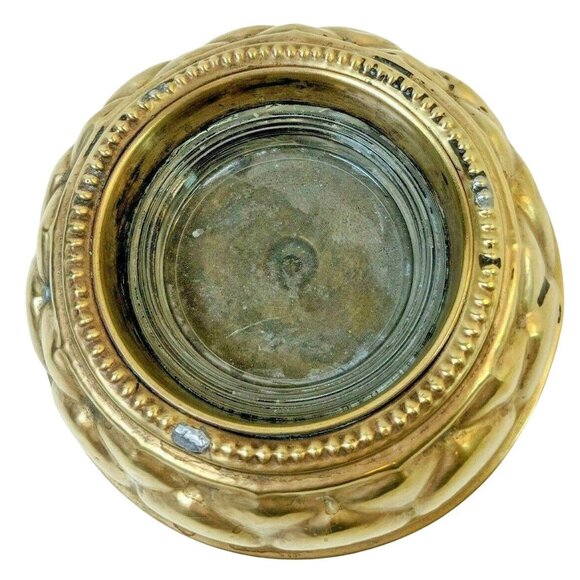 Vintage Brass Ashtray 7 Inches Round 65b - Picture 6 of 7